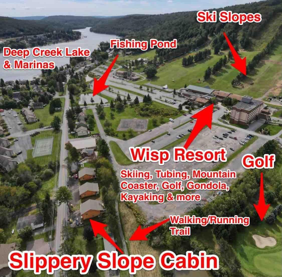 Slippery Slope Cabin At Deep Creek Lake / Wisp Mountain McHenry Exterior foto